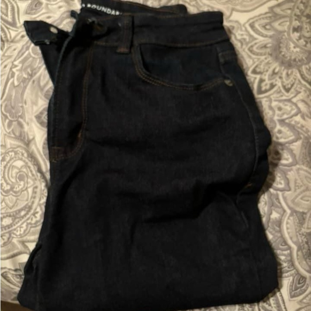 Dark wash skinny jeans